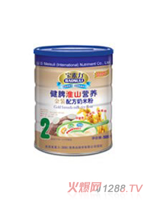寶素力金裝嬰兒健脾淮山奶米粉2段罐