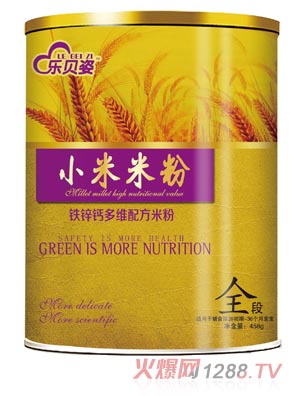 樂(lè)貝姿淮山慧米小米米粉0段桶裝