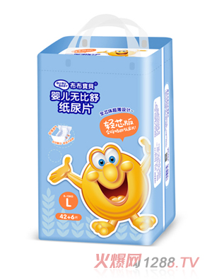 布布寶貝輕芯版嬰兒無比舒紙尿片L碼-豎版