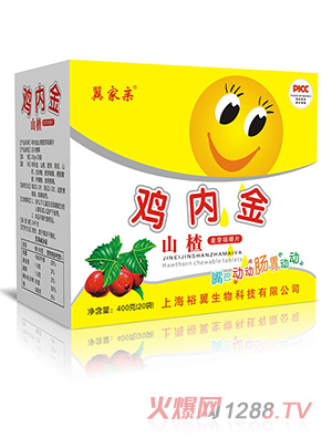 翼家親雞內(nèi)金山楂麥芽咀嚼片400克